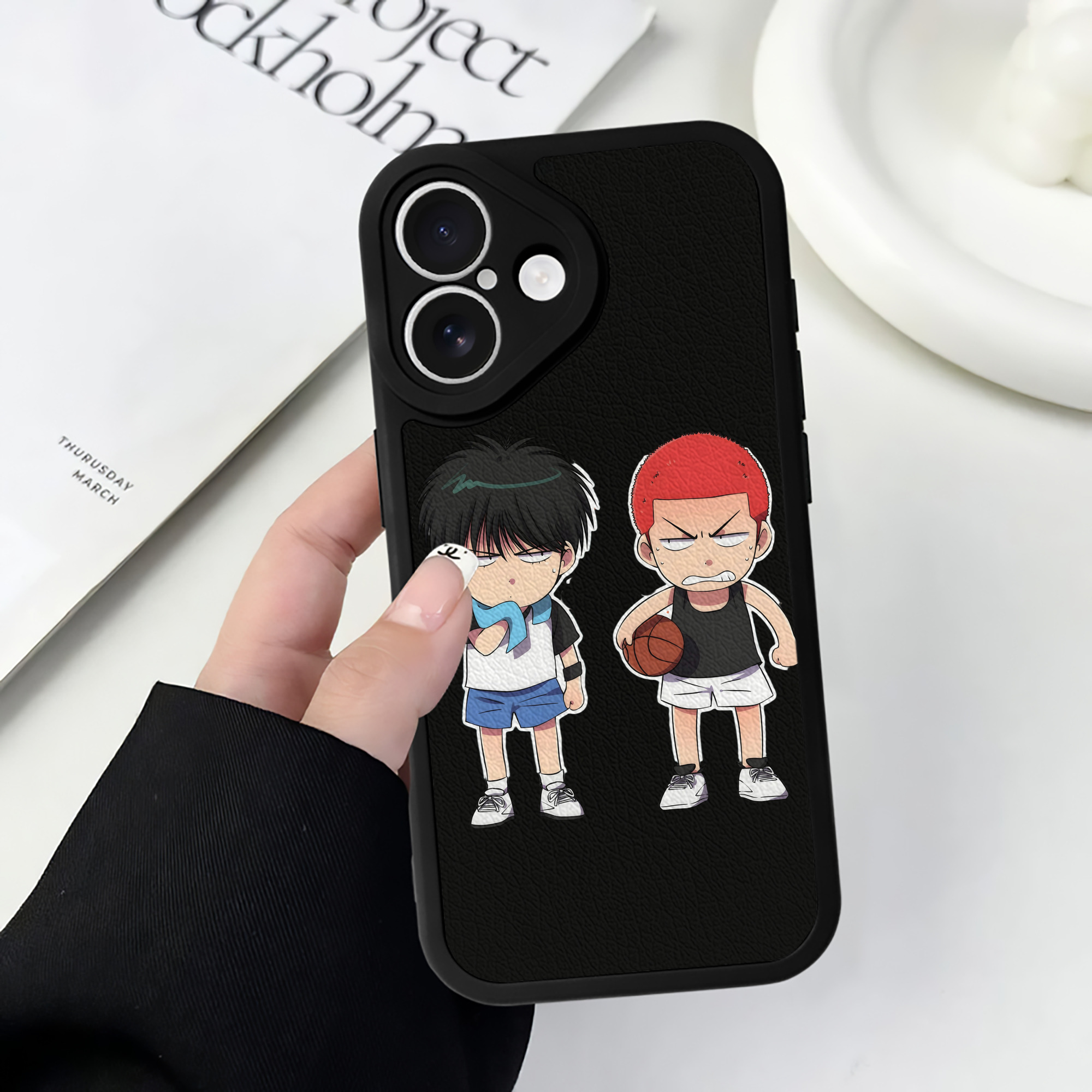 （画像用） SLAM DUNK／スラムダンク 【iPhone 16シリーズ対応】シリコンスマホケース（レザー調） 材質：シリコン